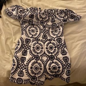 Entro patterned off the shoulder romper
